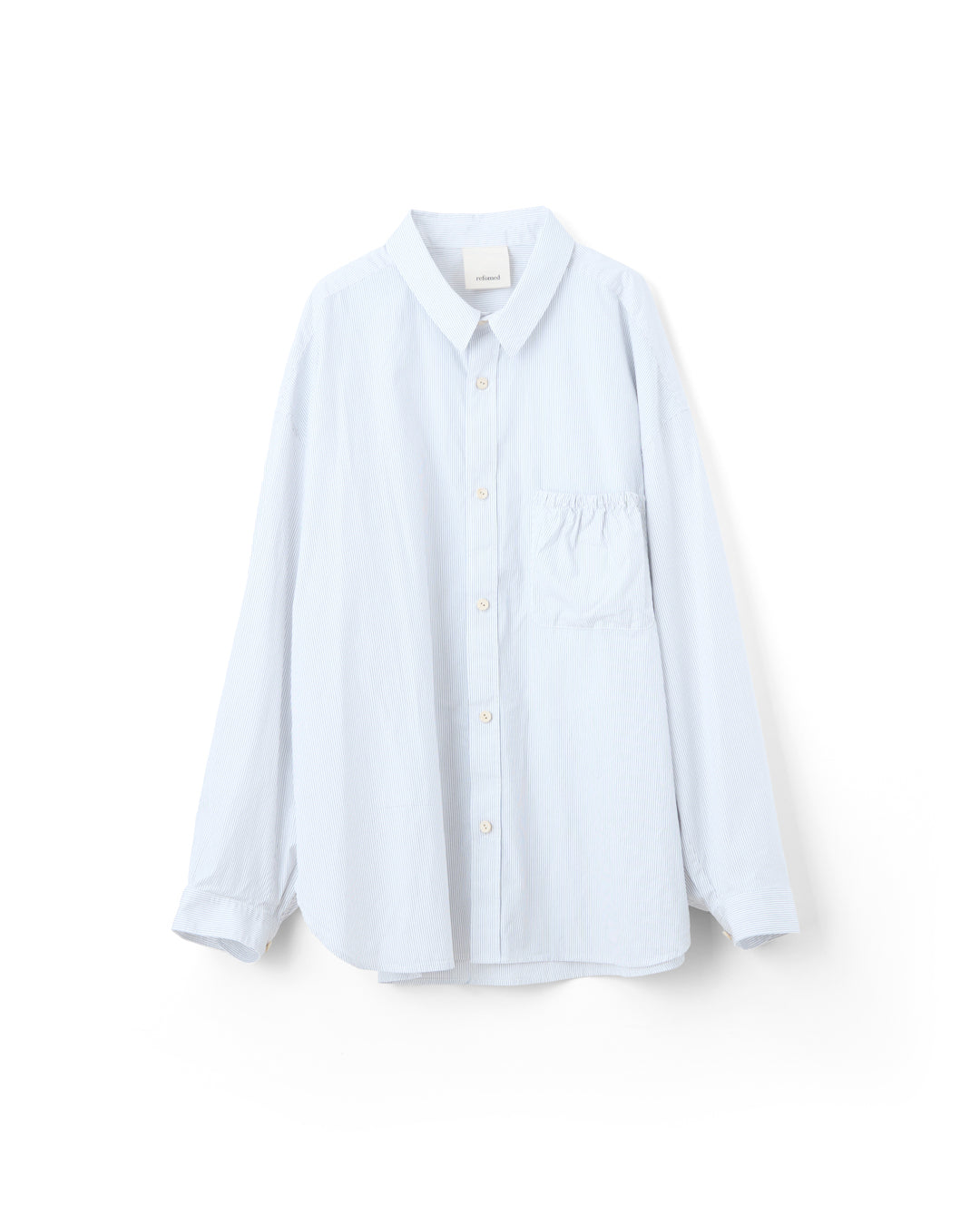 RESH-021 | WRIST PATCH WIDE SHIRT"STRIPE"