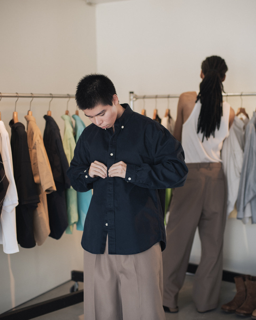 RESH-016 | “SHOULDER GATHER” ORDINARY SHIRT