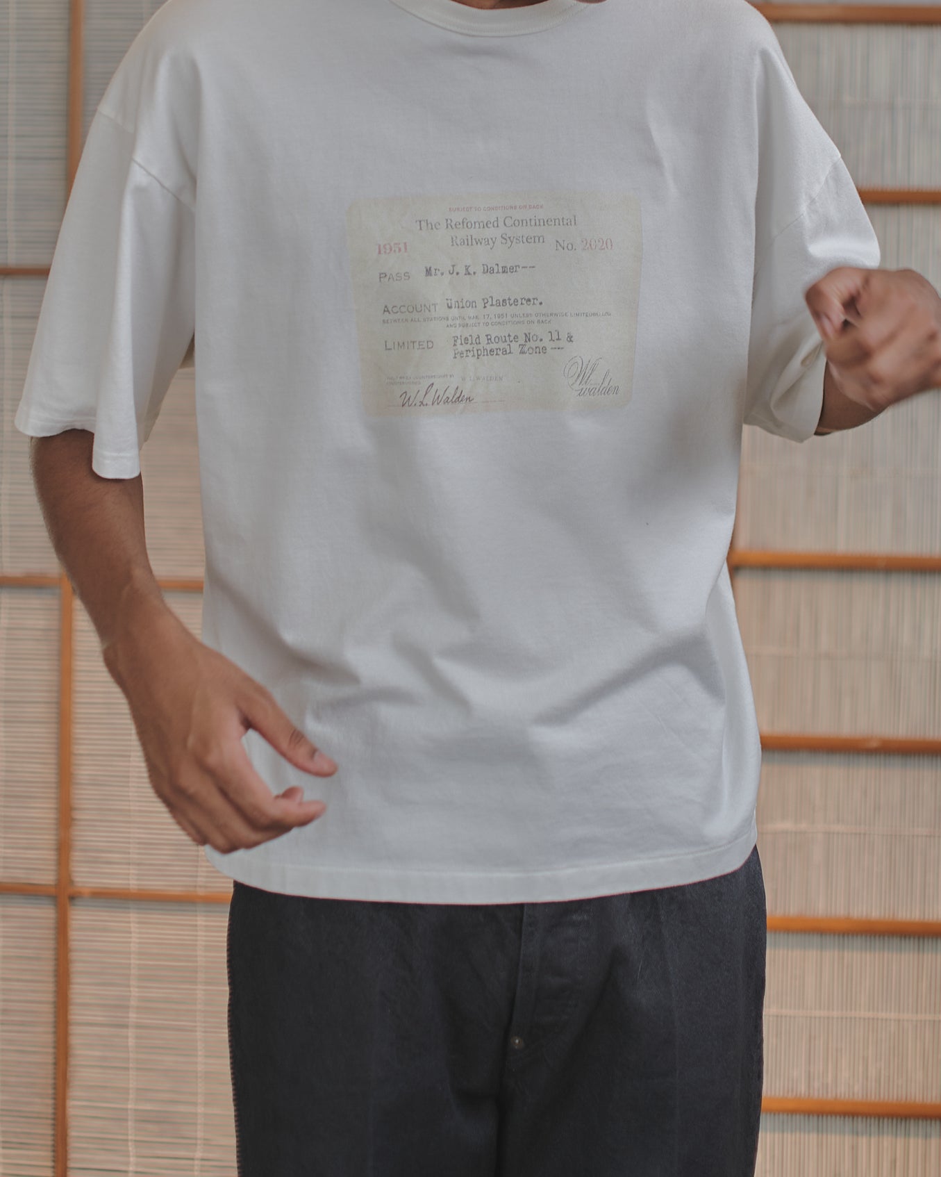 RECU-063 | RAILWAY TICKET TEE – refomed
