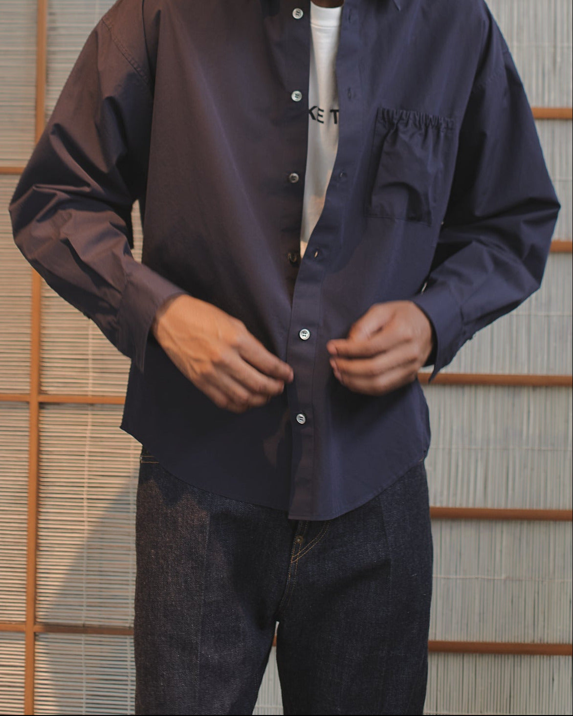 RESH-026 | WRIST PATCH SLOUCH SHIRT