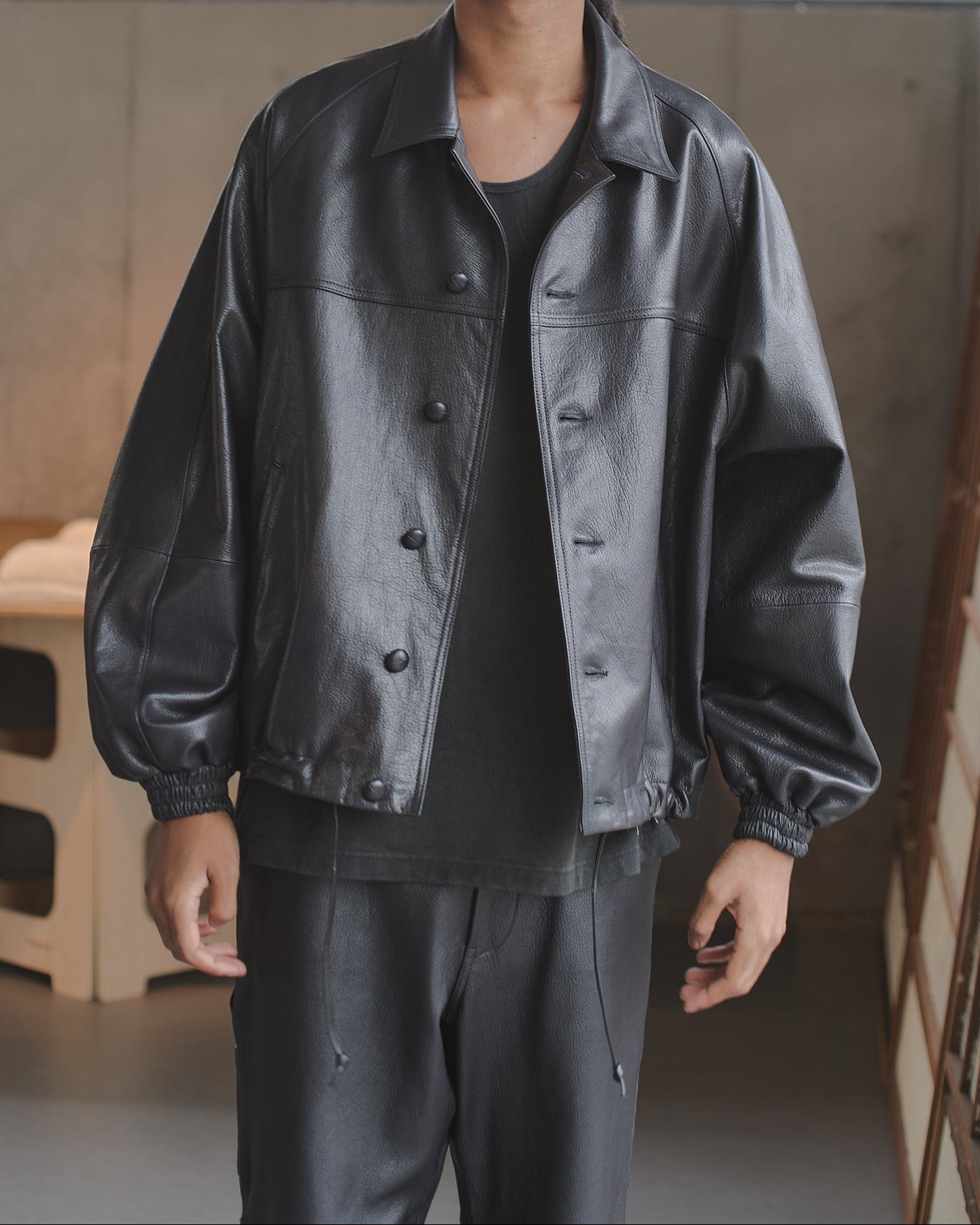 REJK-CCU02 | CCU LEATHER FORMAN JACKET – refomed