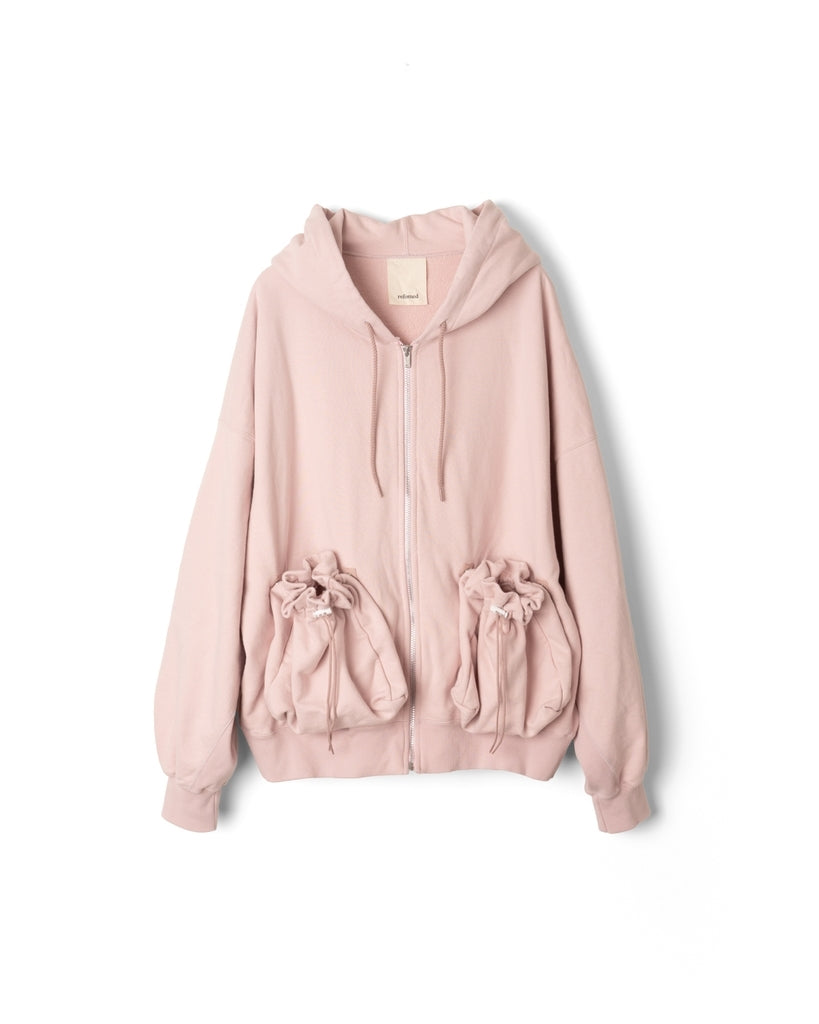 RECU-022 | "KINCHAKU" ZIPUP HOODIE