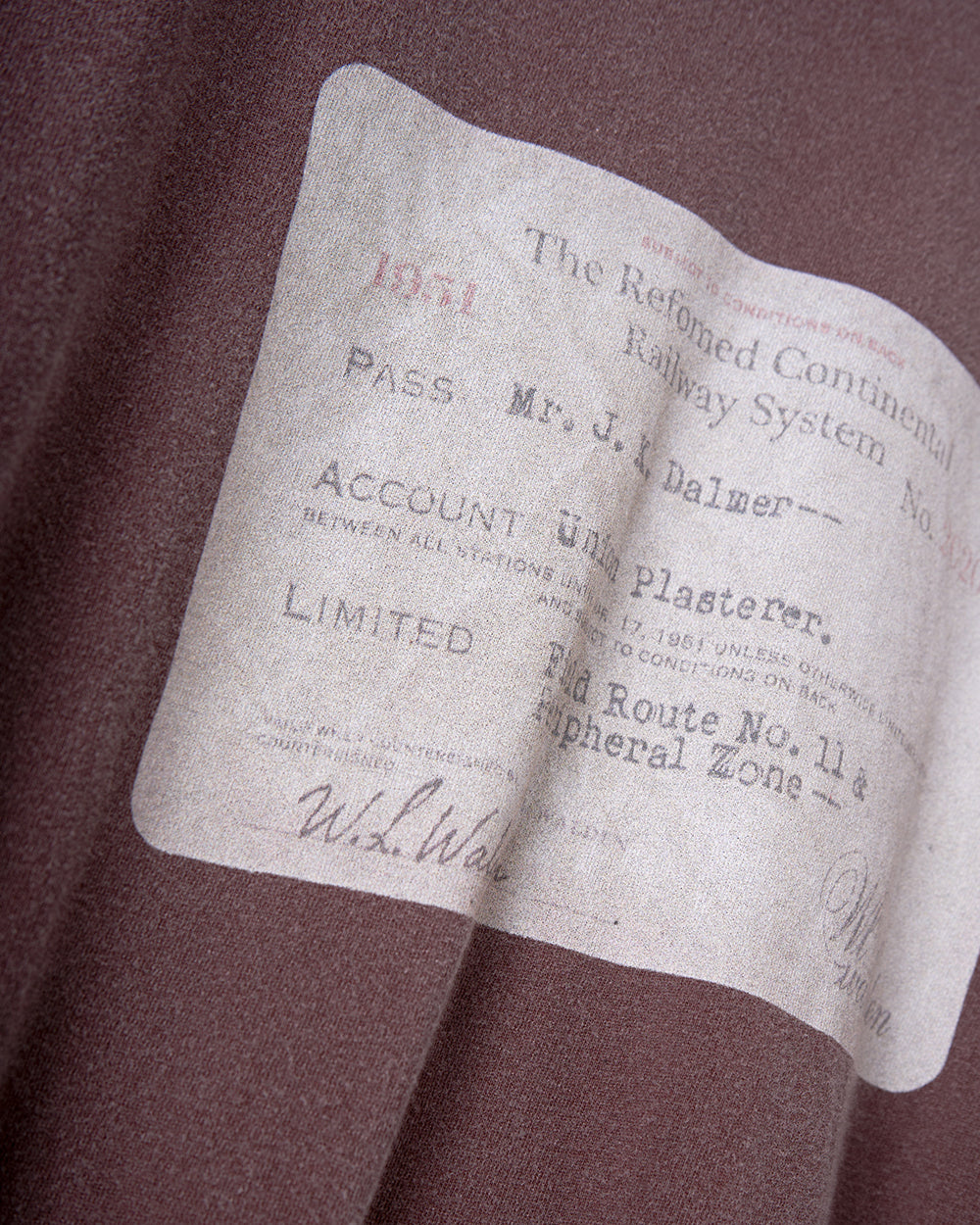 RECU-063 | RAILWAY TICKET TEE – refomed
