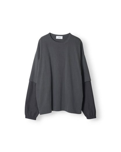 RECU-068 | FRESH MAN LAYERED TEE “CHECK”