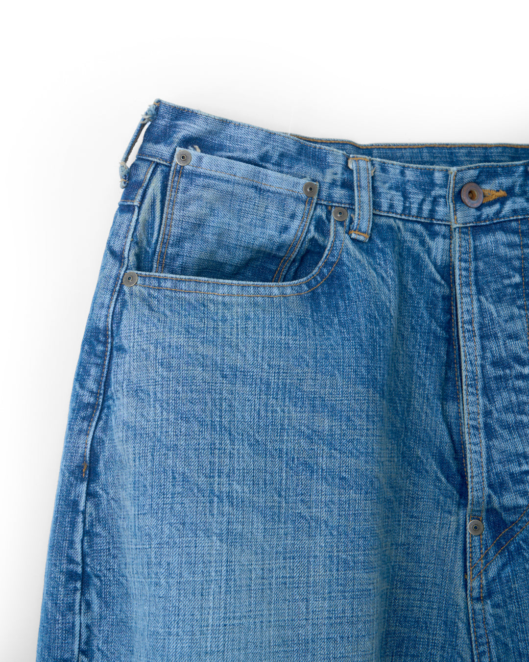 REPT-050U | FRESH MAN DENIM WIDE PANTS"USED"