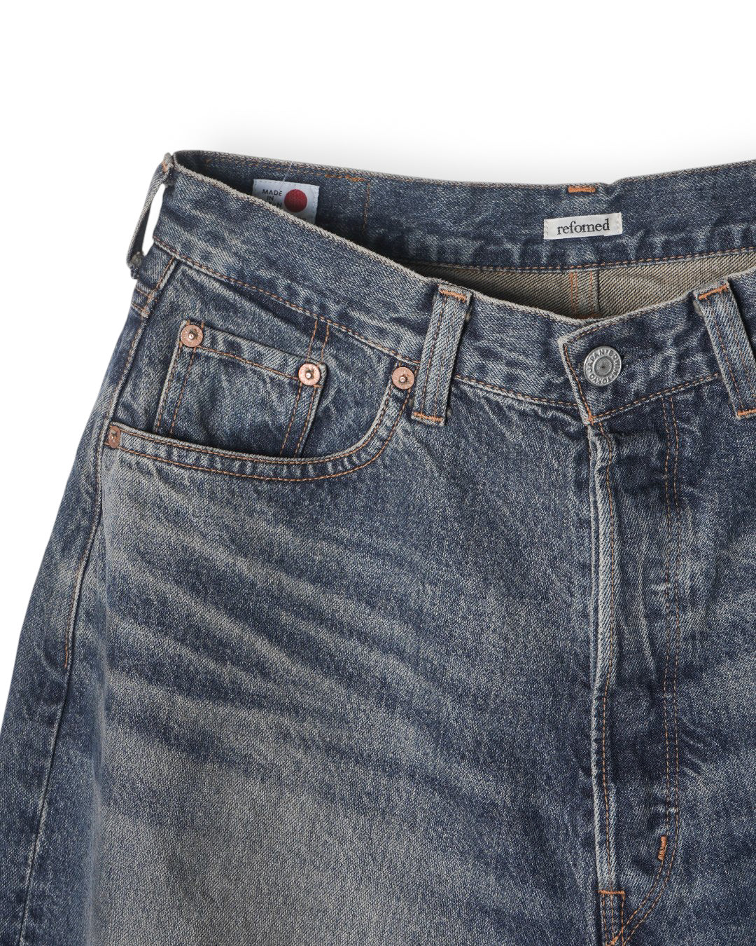 REPT-ED001U | FRESH MAN DENIM WIDE PANTS by EDWIN　"USED"