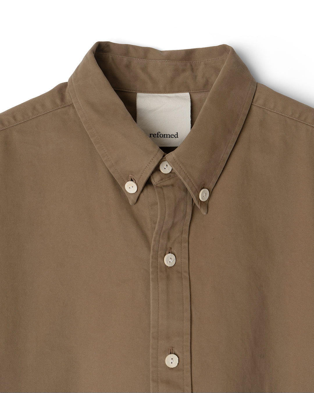 RESH-018 | “SHOULDER GATHER” TWILL S/S SHIRT