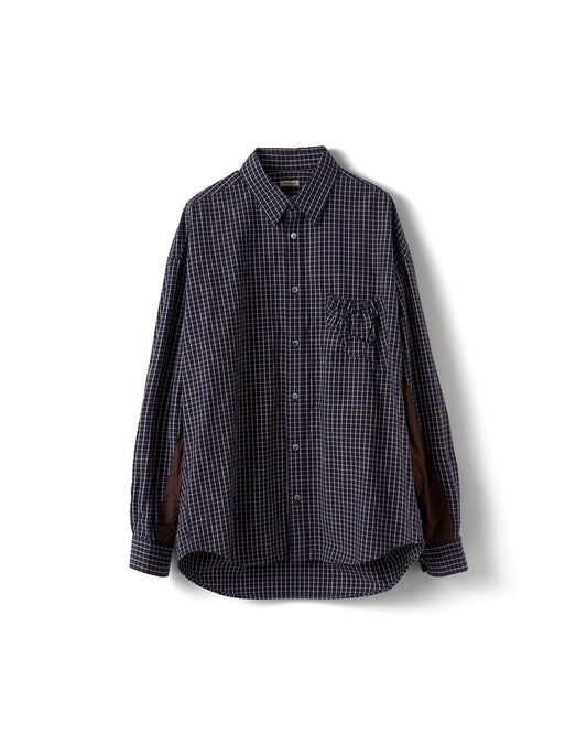RESH-027 | WRIST PATCH SLOUCH SHIRT "CHECK"