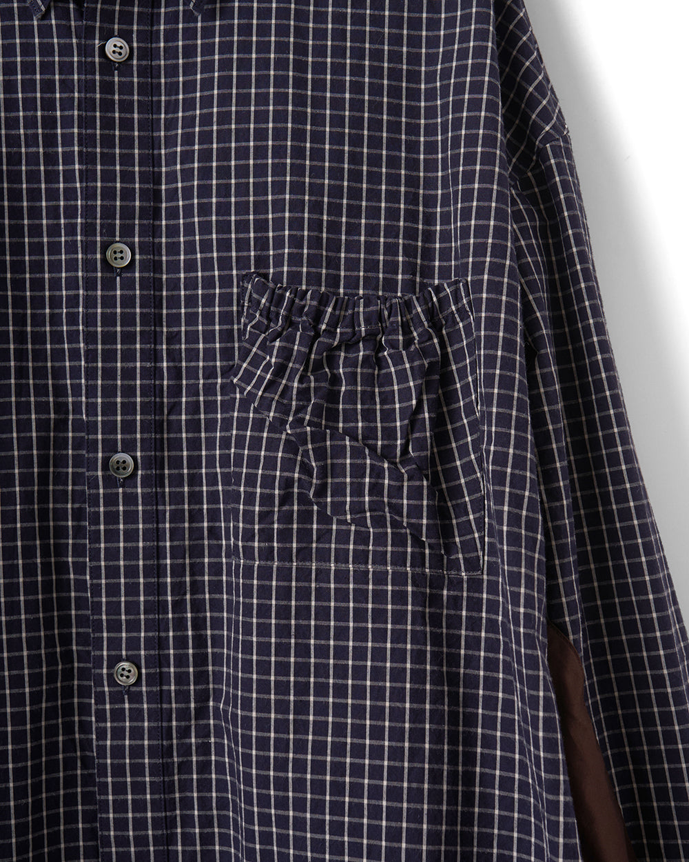 RESH-027 | WRIST PATCH SLOUCH SHIRT "CHECK"
