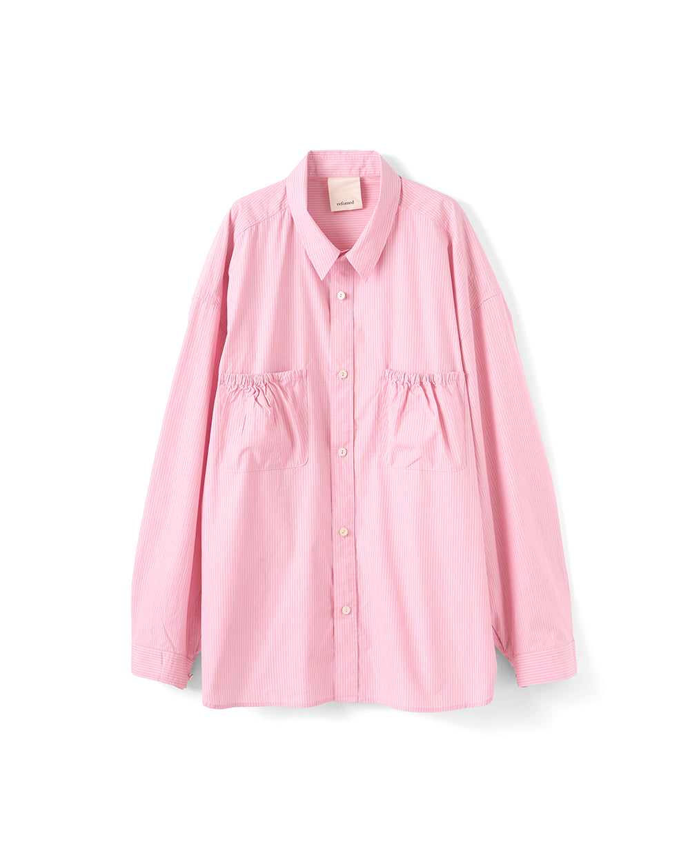 RESH-028 | WRIST PATCH WIDE SHIRT "STRIPE"
