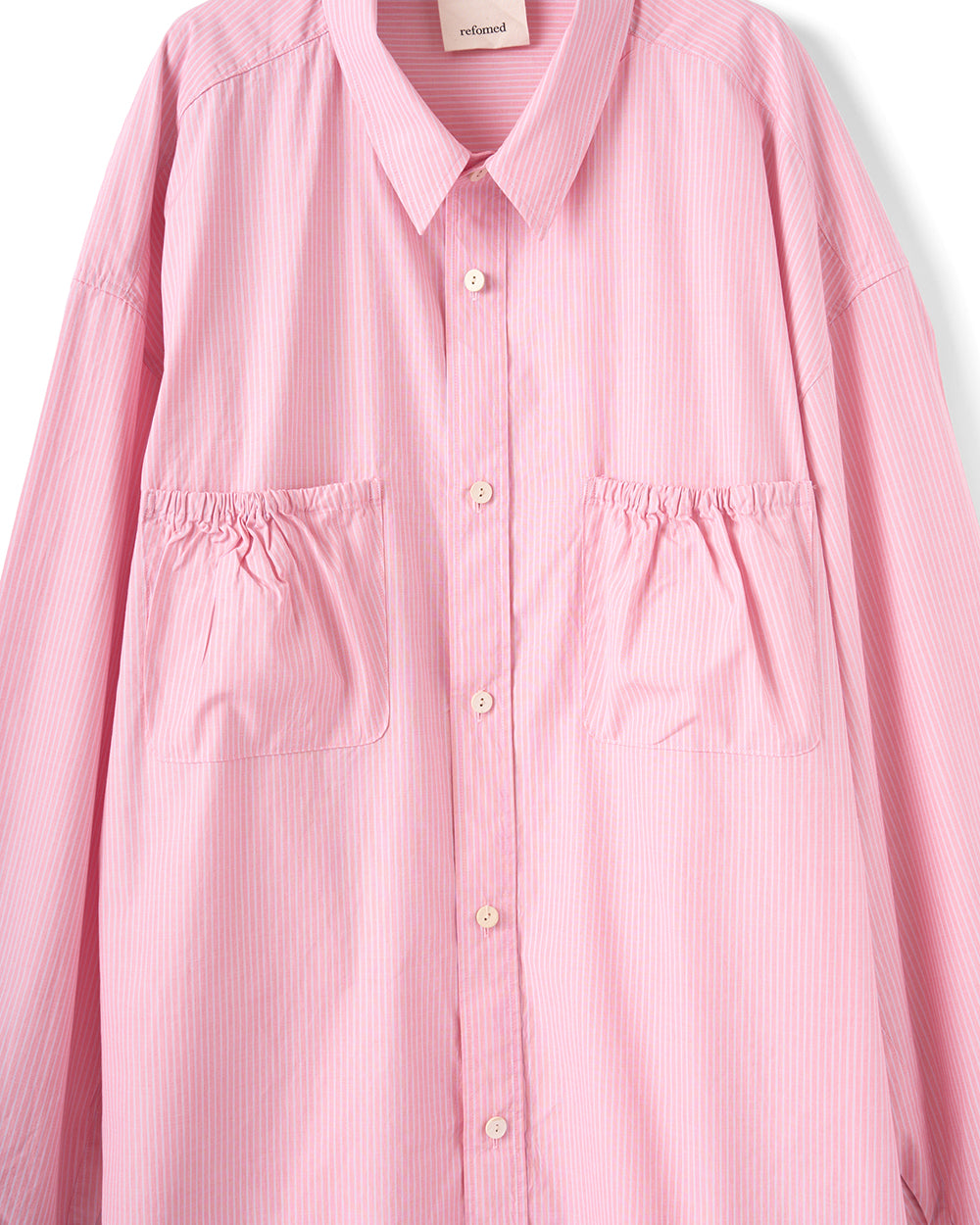 RESH-028 | WRIST PATCH WIDE SHIRT "STRIPE"