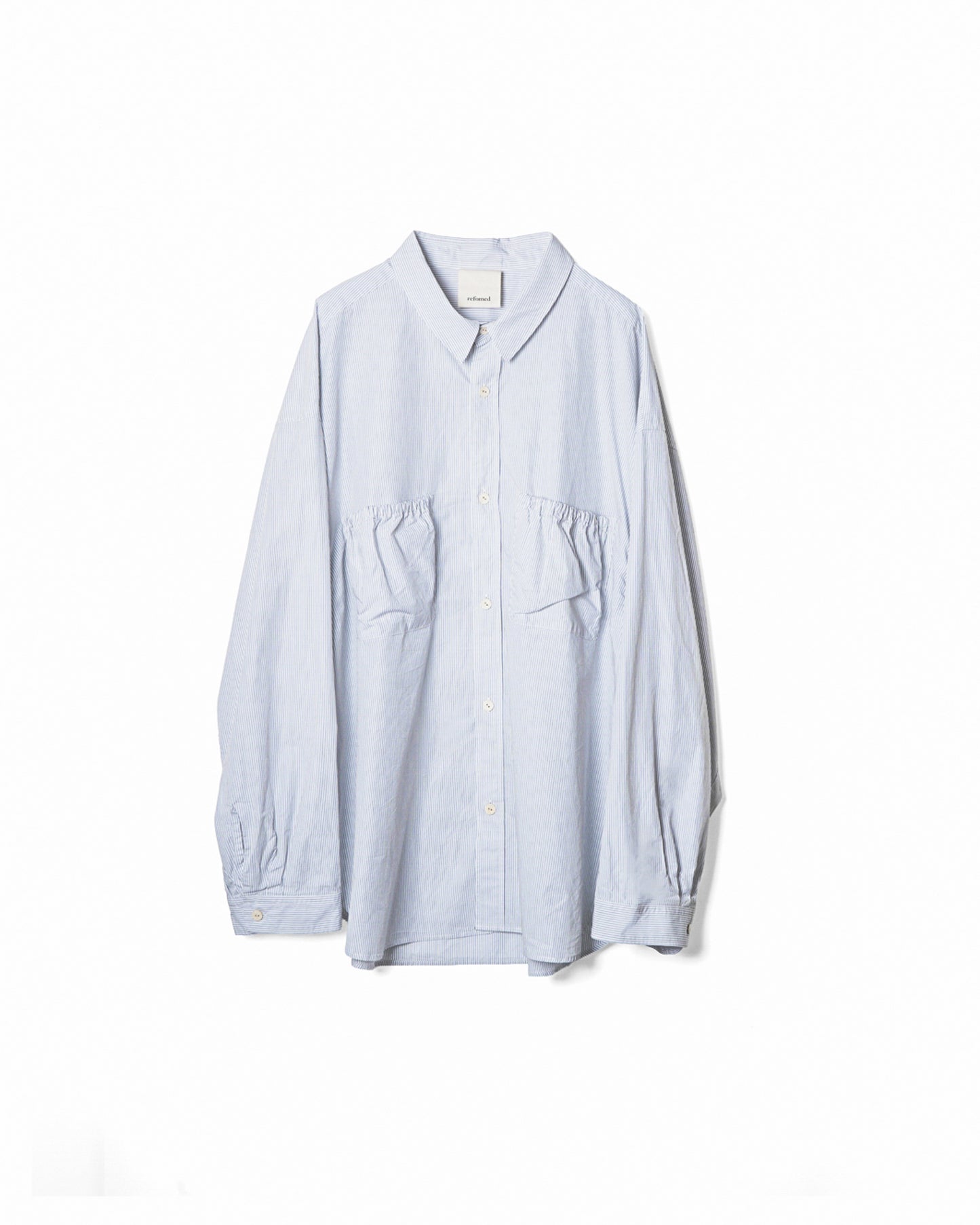RESH-037 | WRIST PATCH WIDE SHIRT "STRIPE"