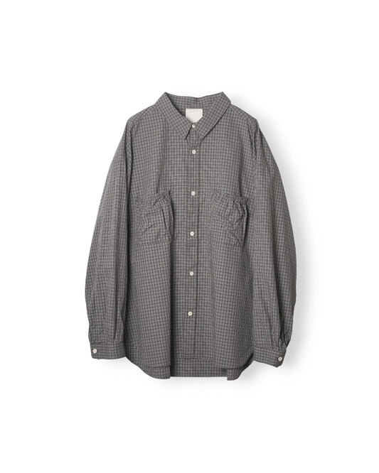 RESH-038 | WRIST PATCH WIDE SHIRT "CHECK"