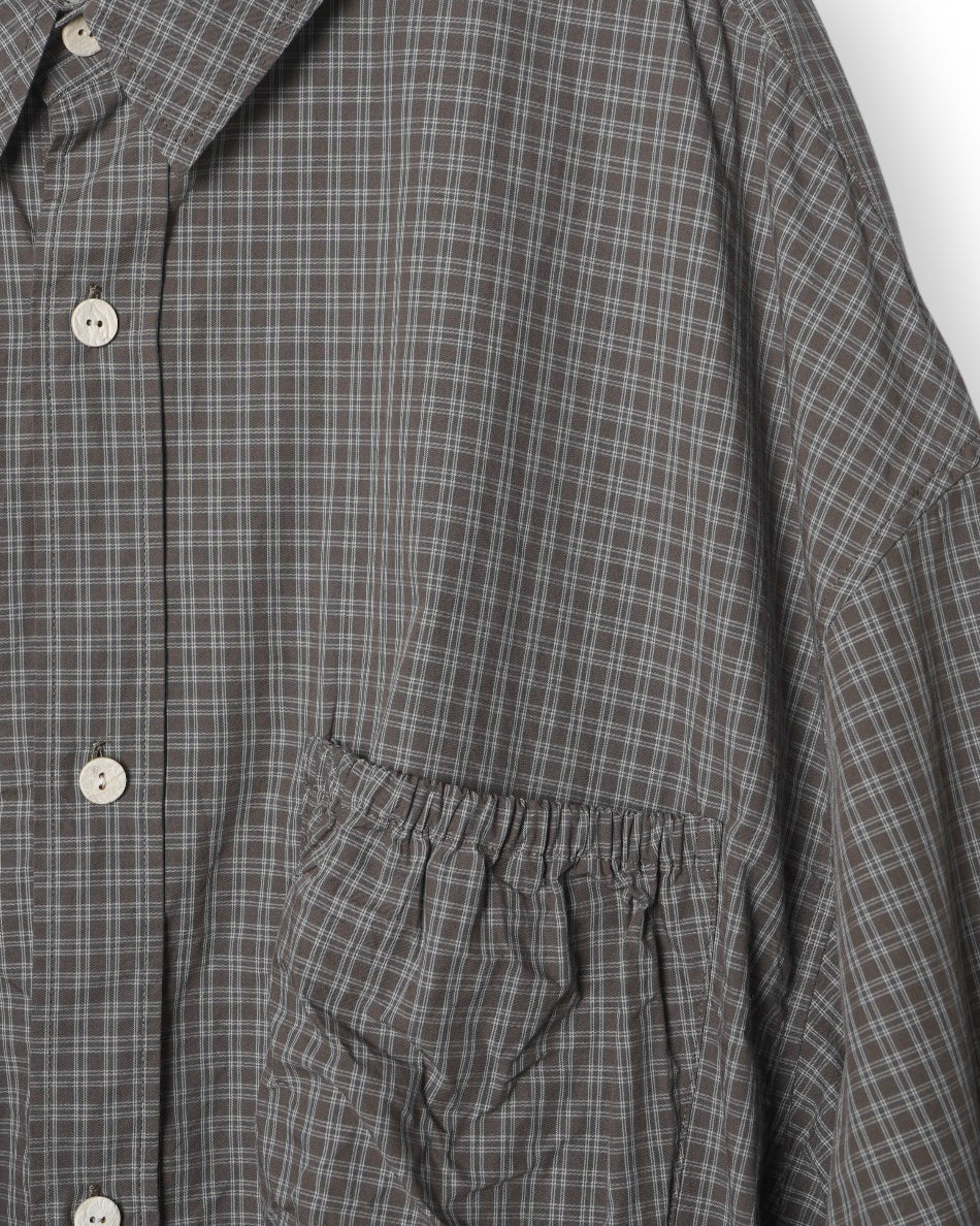 RESH-038 | WRIST PATCH WIDE SHIRT "CHECK"