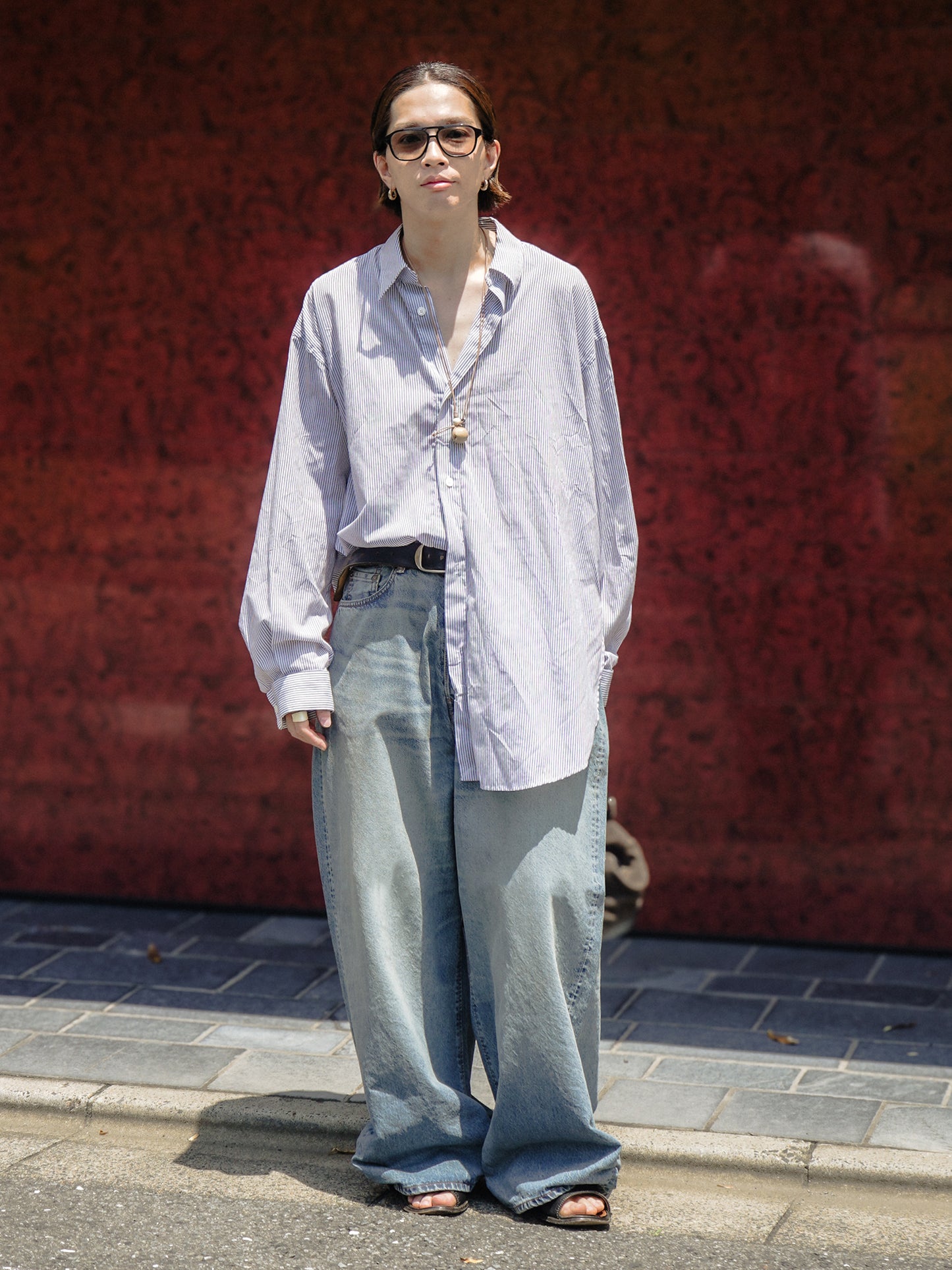 FRESH MAN DENIM WIDE PANTS by EDWIN