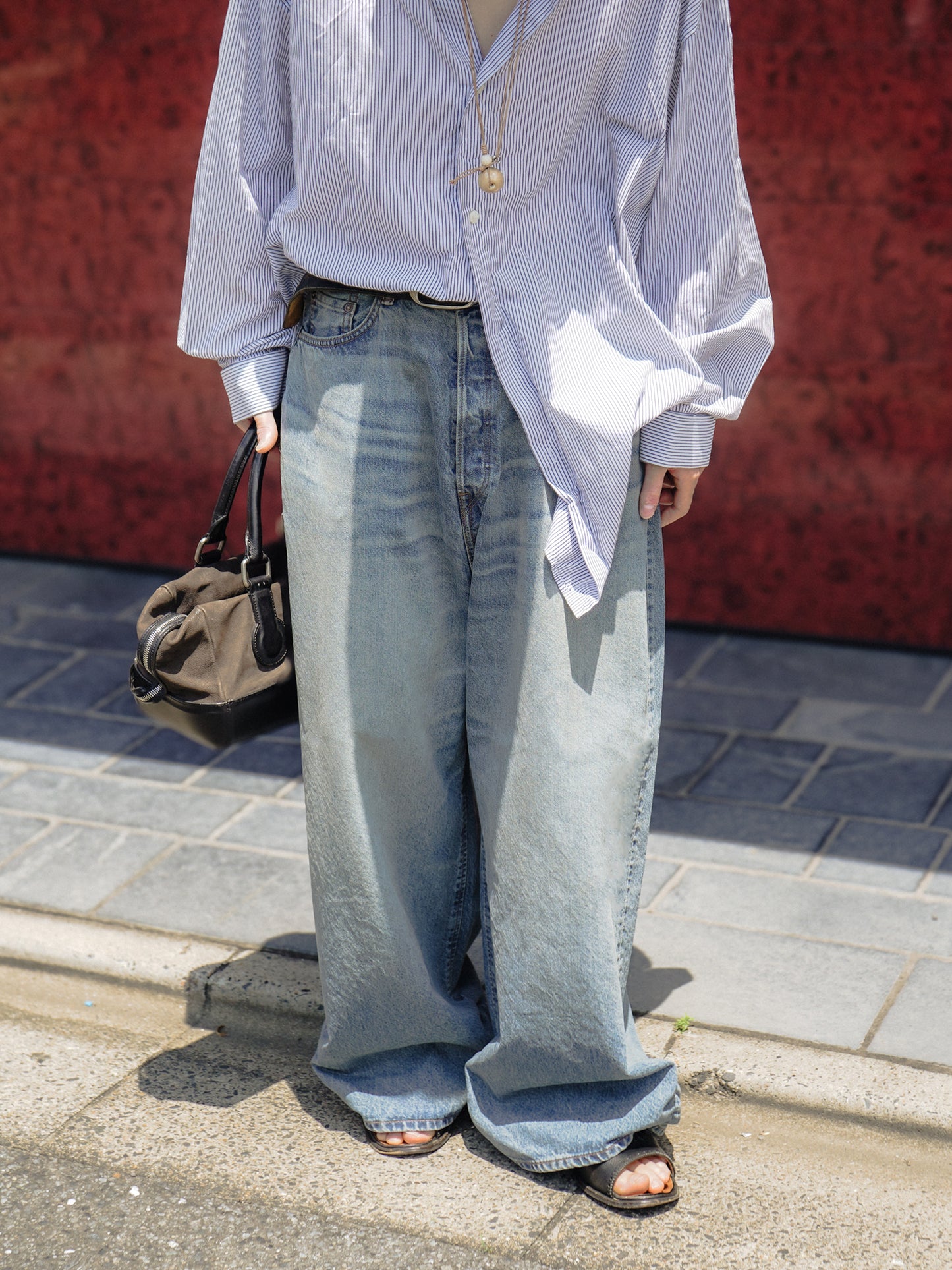 FRESH MAN DENIM WIDE PANTS by EDWIN