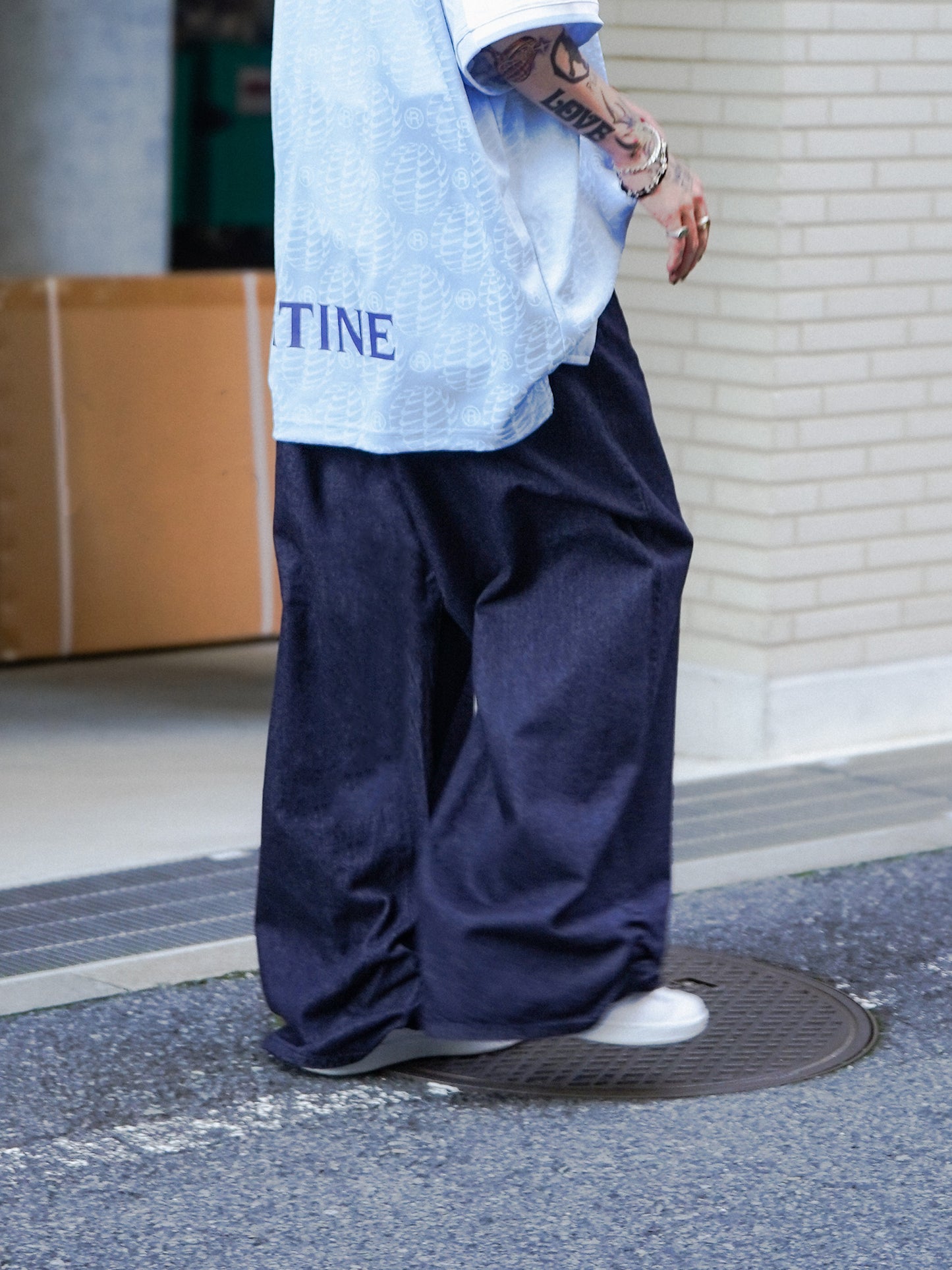 FRESH MAN DENIM WIDE PANTS by EDWIN