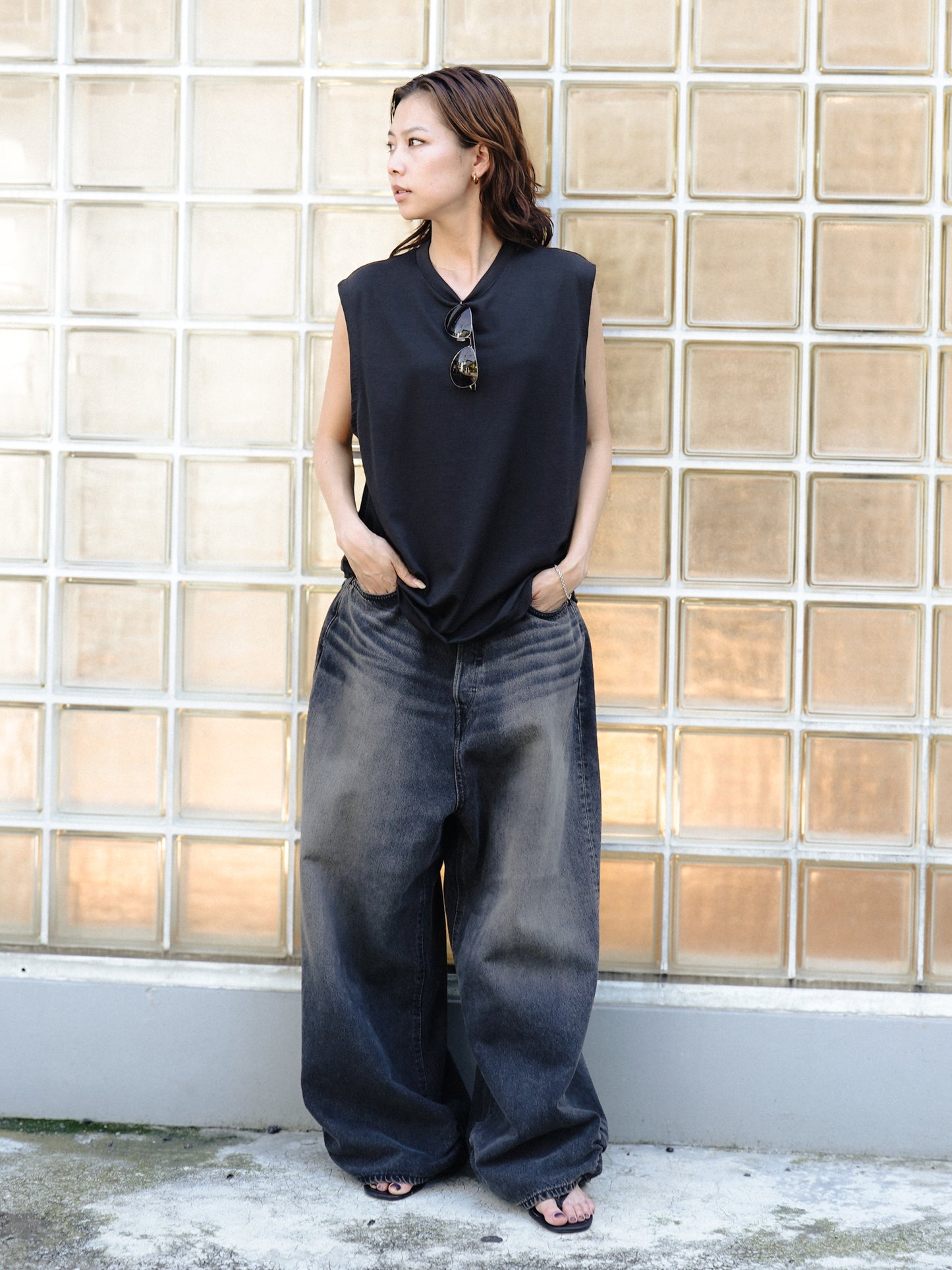 FRESH MAN DENIM WIDE PANTS by EDWIN