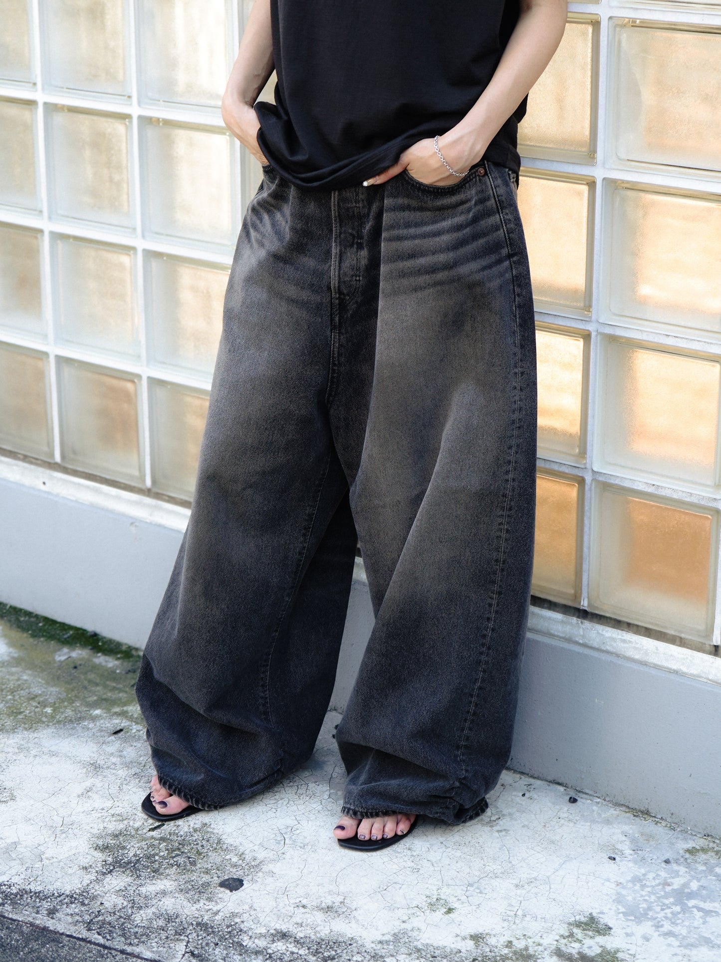 FRESH MAN DENIM WIDE PANTS by EDWIN
